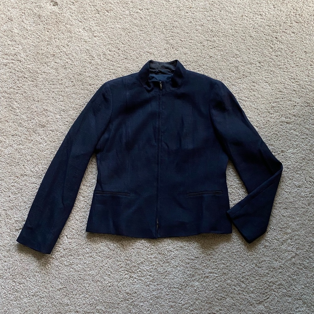 Max Mara navy blue blazer US 12